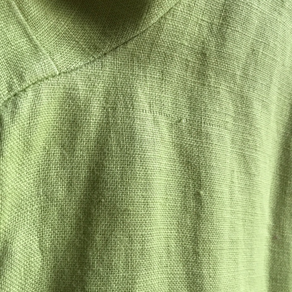 Chico’s 100% Linen Button Front 3/4 Sleeve Blazer - Picture 12 of 13